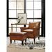 Club Chair - Birch Lane™ Stiorra 31" Wide Top Grain Leather Club Chair Leather/Genuine Leather in Brown | 35 H x 31 W x 34.5 D in | Wayfair