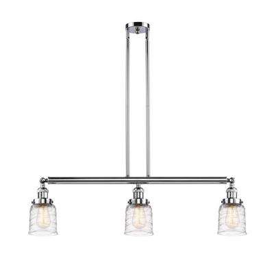Innovations Lighting Bruno Marashlian Small Bell 36 Inch 3 Light Linear Suspension Light - 213-PC-G513