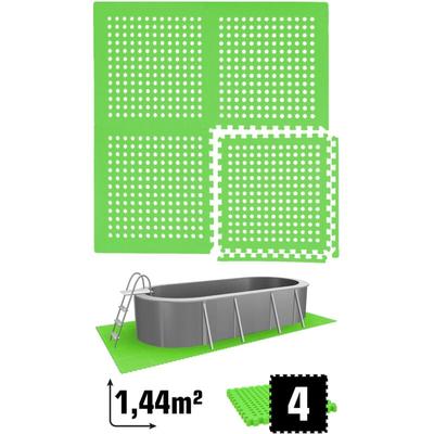 Eyepower - Poolmatte Bodenmatte 1,59qm Bodenfolie Bodenfliese 4er Set Unterlage für Pool Image
