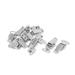 Drawer Stainless Steel Spring Toggle Latch Box Hasp 35x20x13mm 10pcs - Silver Tone