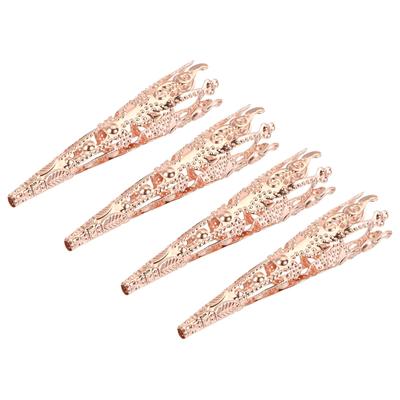 Corsage Decorative Holder, Lapel Pin Brooch Vase 42mm Rose Gold 4pcs - Rose Gold