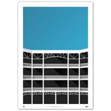 Texas Rangers Minimalist Globe Life Park 24'' x 36'' Fine Art Print