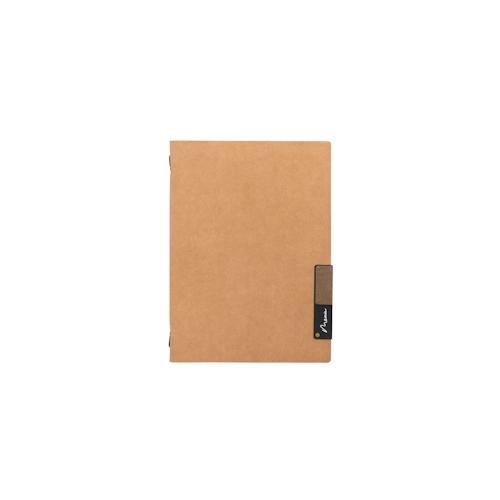 Securit® A4 ""Nature"" Menü, Naturfaser, 4 Seiten, beige, 34x24.5cm, 160g.