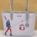 Michael Kors Bags | Michael Kors Signature Jet Set Girls Medium Carryall Tote Bright White Multi | Color: Silver/White | Size: Medium