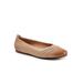 Women's Safi Ballerina Flat by SoftWalk in Mocha (Size 11 M)