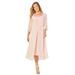 Plus Size Women's Midnight Dazzle Mesh Flyaway Dress by Catherines in Wood Rose Pink (Size 0XWP)