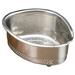 In-Sink Stainless Steel Corner Basket by RSVP International in Gray