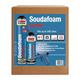 Soudal Soudafoam Gap Filler Expanding Foam | Applicator Pack,Contains 10 Units of Soudafoam Gap Filler Gun Grade 750ml, Tools to apply and clean after use