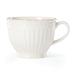 Lenox French Perle Groove Latte Mug Ceramic/Earthenware & Stoneware in White | 3.75 H x 4.75 W in | Wayfair 892450