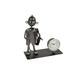 Three Star Im/Ex Inc. Desk Clock Golfer Figurine Metal in Gray | 7 H x 7.5 W x 2 D in | Wayfair ZC2210