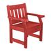 Wildridge Patio Chair Plastic in Red/Brown | 35 H x 27 W x 23 D in | Wayfair LCC-123-cardinal red