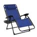 Arlmont & Co. Reclining Zero Gravity Chair Metal in Black | 43.5 H x 29.25 W x 50 D in | Wayfair 41A5D45150B346E6B36384BF14AA8ECD