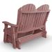 Wildridge Outdoor Gliding Polywood Bench Wood in Brown | 42 H x 49 W x 31 D in | Wayfair LCC-104-Cherry Wood