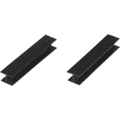 Verbinder Sockelblende Sockelleiste für Einbauküche 150mm Höhe schwarz Hochglanz - HBK15 - Holzbrink Image
