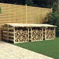 vidaXL Pergolas avec toits 6 pcs 100x90x100 cm Bois de pin imprégné