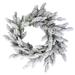 Heavily Flocked Artificial Pine Christmas Wreath, 16.5-Inch, Unlit - Green