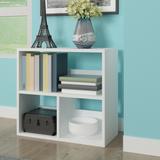 Way Basics Troika 3 Shelf Bookcase - Storage Display Organizer (12x26.4x24.8)