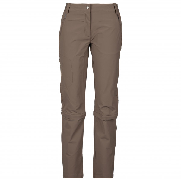 Vaude - Women's Farley Stretch Capri T-Zip Pants III - Zip-Off-Hose Gr 44 - Short braun