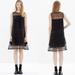 Madewell Dresses | Madewell Dushkeer Black Embroidered Sheer Dress 2 | Color: Black | Size: 2