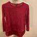 J. Crew Tops | Jcrew Top With Mesh On Bottom | Color: Red | Size: Xxs