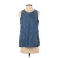 Gap Sleeveless Blouse: Blue Tops - Women's Size Small