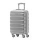 Flight Knight Lightweight 4 Wheel ABS Hard Case Suitcases Cabin & Hold Luggage Options - Platinum - 21" Cabin