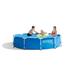 Intex Prism Metal Frame Round Outdoor Above Ground Swimming Pool,No Pump Plastic in Blue, Size 30.0 H x 120.0 W in | Wayfair 28200EH