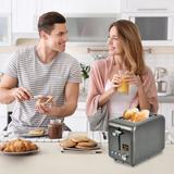 YUKOOL 2 Slice Toaster, Stainless Steel | 7.4 H x 6.1 W x 10.6 D in | Wayfair SD30280D-DS