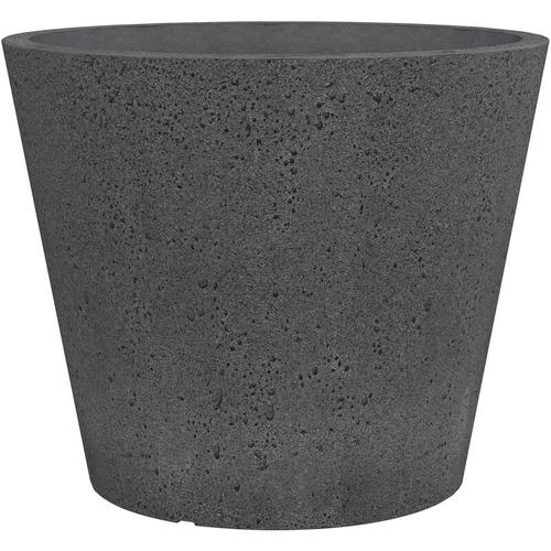 Scheurich - C-Cone 49, Pflanzgefäß/Blumentopf/Pflanzkübel, rund, Farbe: Stony Black, hergestellt