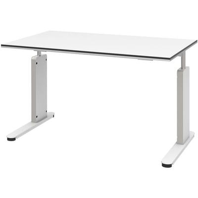 röhr Schreibtisch mit Rechteckplatte »Objekt Plus« 120 cm C-Fuß weiß, 120x82x820 cm Image