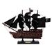 Wooden Blackbeards Queen Annes Revenge Black Sails Model Pirate Ship - 12" L x 2" W x 9" H