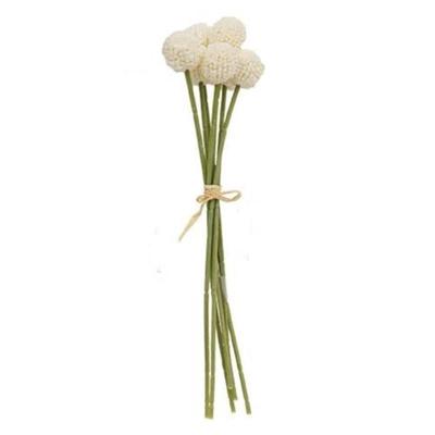 White Billy Ball Bouquet - 10" high.