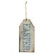 Distressed Wooden Easter Tag Hanger - 4"H x 0.25"W x 9"L