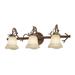 Vine 3-Light Bathroom Vanity Light in Bark Finish