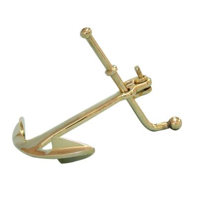 Solid Brass Anchor Paperweight - 5" L x 2" W x 1" H