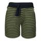 tausendkind essentials - Jersey-Shorts CLASSIC gestreift in olive/darkblue (Größe: 140)