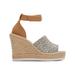TOMS Women's Marisol Mini Leopard Wedge Heel Shoes Natural/Multi, Size 6.5