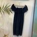 Madewell Dresses | Madewell Black Lace Off The Shoulder Dress | Color: Black | Size: 2