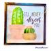 Urban Outfitters Wall Decor | Boho Cactus Wall Art | Color: Cream/Green | Size: 11” X 11”