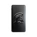 Black Michigan State Spartans Debossed Faux Leather Power Bank