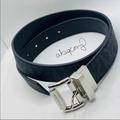 Michael Kors Accessories | Euc Michael Kors 30mm Reversible Mk Logo Monogram Leather Belt | Color: Black/Gray | Size: Small