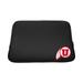 Black Utah Utes Soft Sleeve Laptop Case
