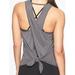 Athleta Tops | Athleta Essence Texture Tie Back Tank Top In Gray Size Xs Euc | Color: Gray | Size: Xs