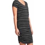 Athleta Dresses | Athleta Black And Gray Topanga Ruched Dress | Color: Black/Gray | Size: S