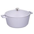 MasterClass Large Casserole Dish with Lid, Lightweight Cast Aluminium, Induction Hob and Oven Safe, Lavender, 5 Litre/28 cm