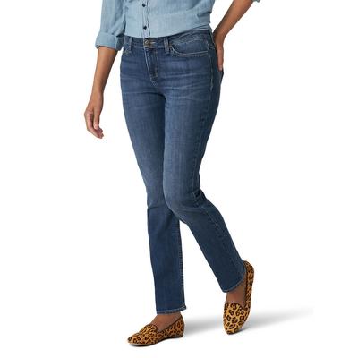Lee Jeans Regular-Fit Straight Jean (Women's) (Size 10) Seattle, Cotton,Polyester,Spandex