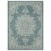 Blue/White 122 x 93 x 0.4 in Area Rug - Nicole Miller New York Patio Country Azalea Medallion Indoor/Outdoor Area Rug | Wayfair 1-2652-281