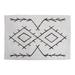 Black/White 60 x 36 x 0.25 in Area Rug - Foundry Select Southwestern Tufted Cotton Area Rug Cotton | 60 H x 36 W x 0.25 D in | Wayfair