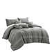 ESCA Microfiber 7 Piece Comforter Set Polyester/Polyfill/Microfiber in Gray | King Comforter + 6 Additional Pieces | Wayfair J22189V K