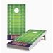 Skip's Garage Houston Football Corn Hole Board Set Solid Wood in Brown/Green/Red | 12 H x 24 W x 48 D in | Wayfair SKP-CHWWC-80-1